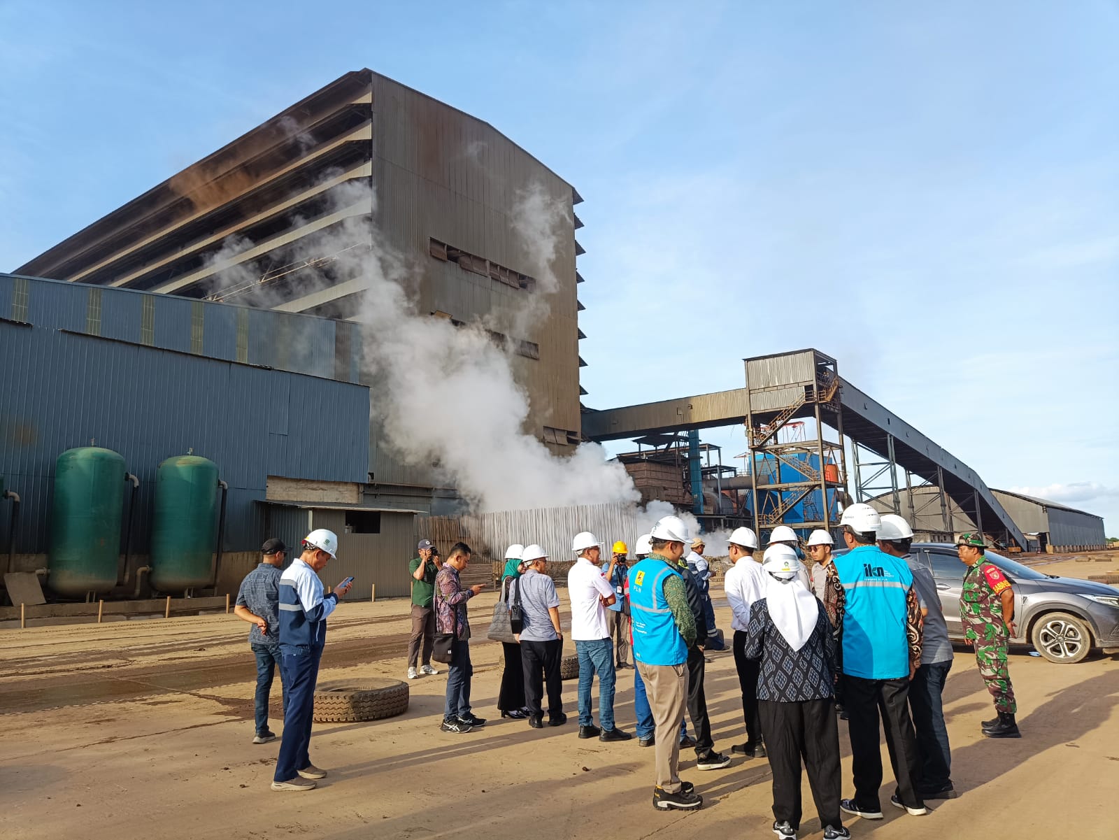 KAWASAN industri PT Kalimantan Ferro Industri (KFI) yang terletak di kelurahan Pendingin, Kecamatan Sanga-Sanga, Kabupaten Kutai Kartanegara. (ISTIMEWA)