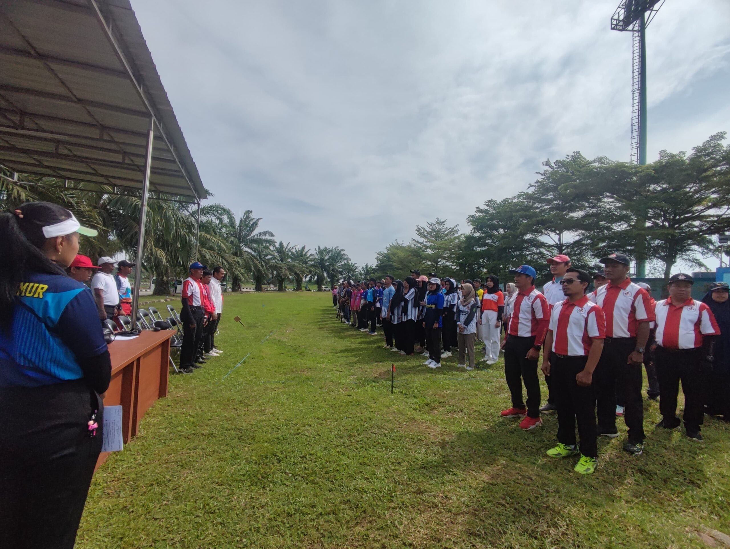 SUASANA Pembukaan gelaran Woodball National Open Tournament di Sangatta beberapa waktu lalu. (ISTIMEWA)