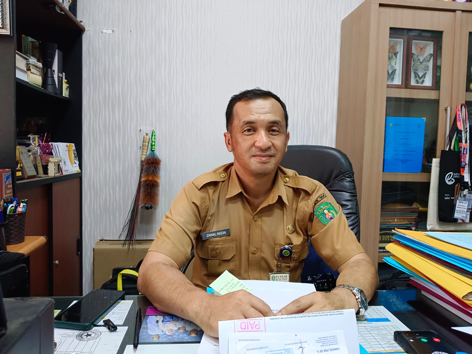 Kepala Bidang Kerjasama Desa DPMDes Kutim Zainal Abidin.