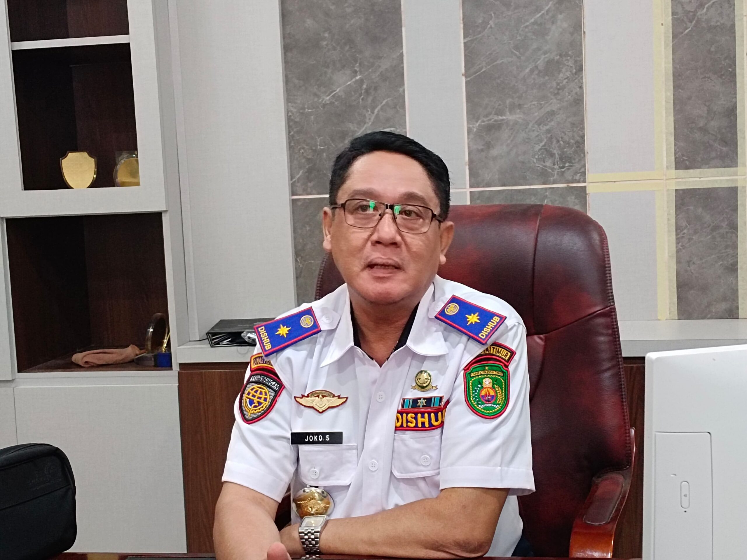 Kepala Dinas Perhubungan Kutai Timur Joko Suripto.