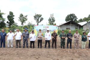 FORKOMPINDA Kutim kompak mendukung Gugus Tugas Ketahanan Pangan dari Polri dalam kegiatan peluncuran Rabu (20/11).