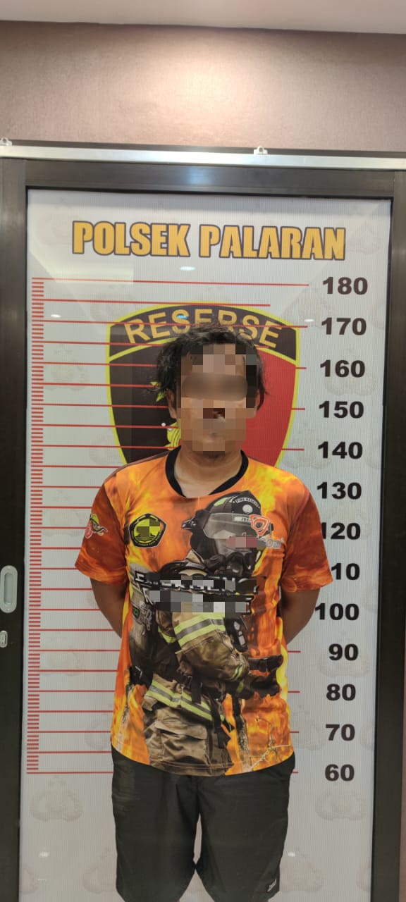 WAJAH Pelaku pencurian motor yang dibekuk tim Polsek Palaran, di Loa Bakung, Kecamatan Sungai Kunjang Sabtu (2/11/2024).