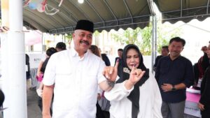 Edi Damansyah Tiba di TPS 22, Serukan Pilkada Aman dan Damai