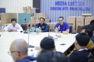 HM Faisal saat mengikut rakerda SMSI Kaltim Minggu 2 Februari 2025 di kantor Diskominfo Kaltim. (sumber: kaltimprov.go.id)