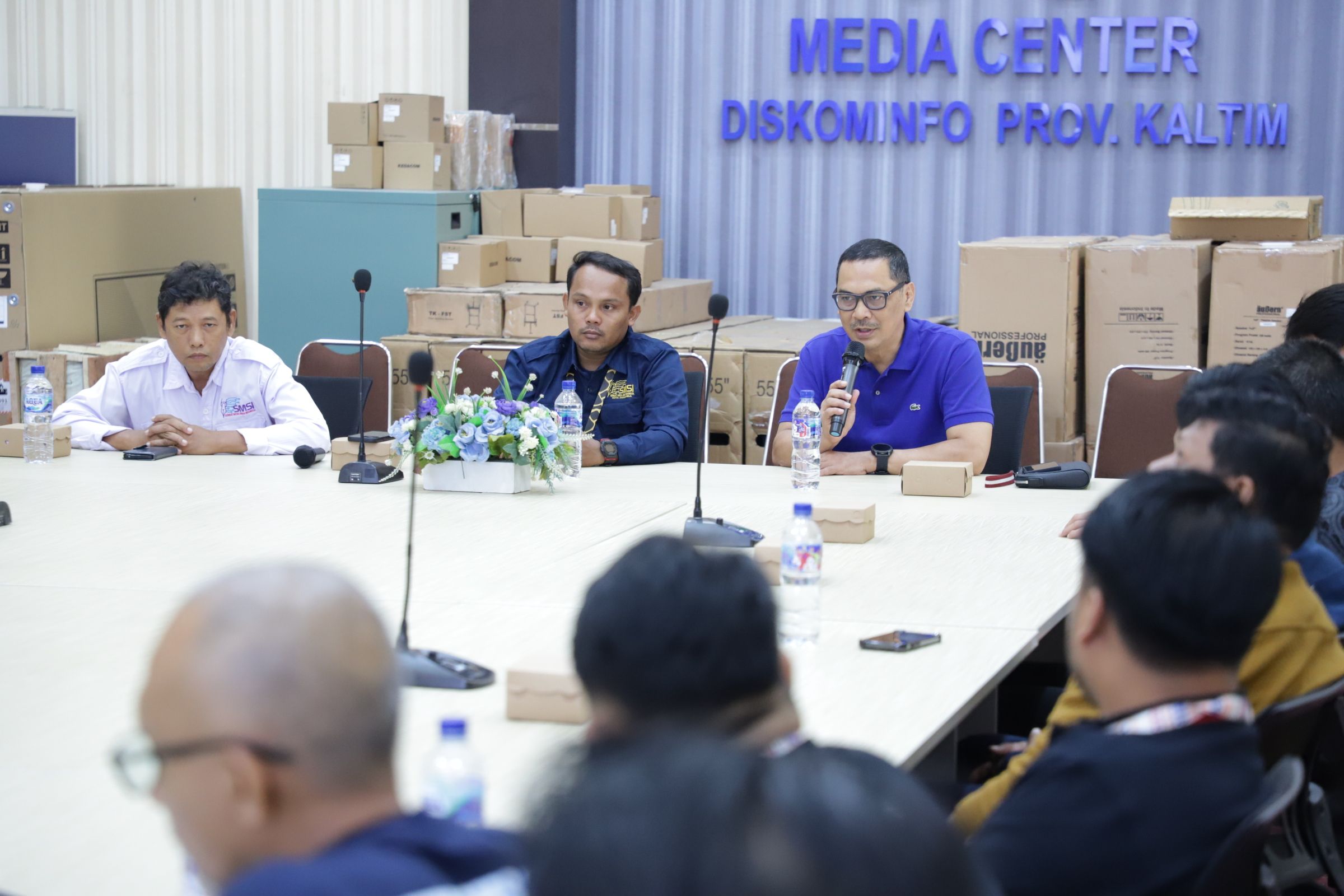 HM Faisal saat mengikut rakerda SMSI Kaltim Minggu 2 Februari 2025 di kantor Diskominfo Kaltim. (sumber: kaltimprov.go.id)