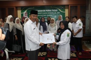 Akhiri 29 Tahun Pengabdian, Kabag Perencanaan dan Keuangan Setdakab Kukar Pensiun