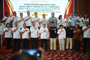SEKDA Mahulu Stephanus Madang bersama OPD terkait dan penyelenggara pemilu siap menyukseskan PSU di Kabupaten Mahulu.