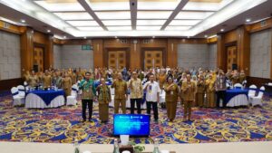 PLT Asisten II Kabupaten Mahulu Wenefrida Kayang turut mengikuti Capacity Building Penyusunan Peta Jalan Pengendalian Inflasi 2025–2027.