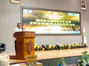 Bupati Kutim, Ardiansyah Sulaiman saat menyampaikan sambutan. (Istimewa)